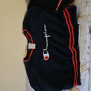 Champion crop terry top with matching shorts
